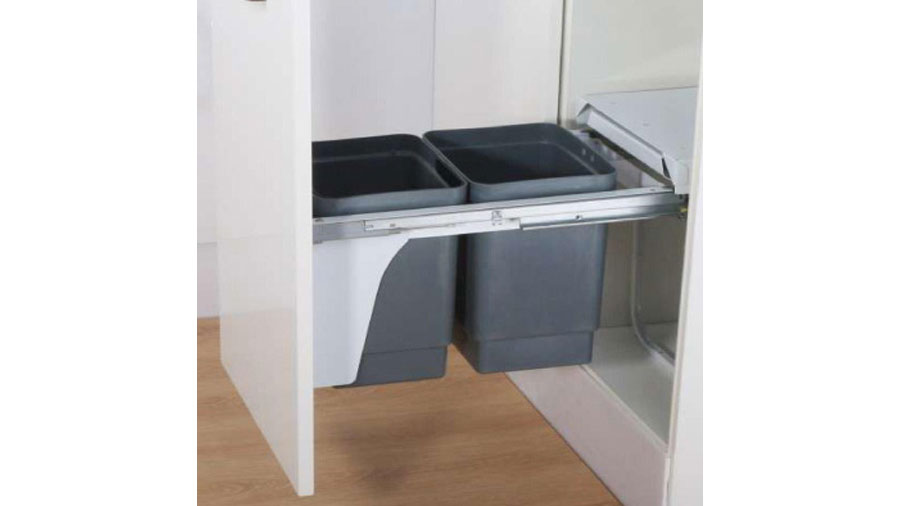 Thùng rác đôi Fulux IR2-40 40C là phụ kiện tủ bếp hiện đại